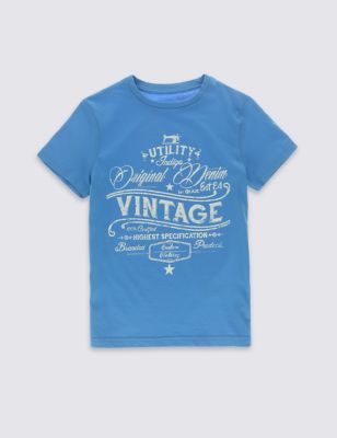 Pure Cotton Short Sleeve T-Shirt &#40;3-14 Years&#41;
